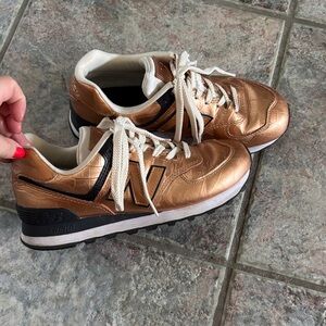 New Balance Copper Metallic Sneakers #611